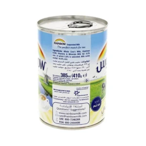 Rainbow Evaporated Milk 410g Tin (Pack Of 48)